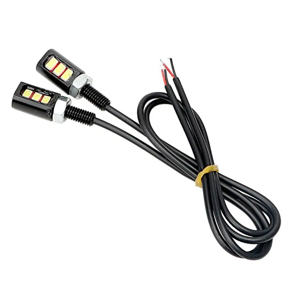 Sonline 2 x lumiere LED blanche de Boulon pour Plaque dimmatriculation de moto et voiture Sonline 2 x lumiere LED blanche de Boulon pour Plaque dimmatriculation de moto et voiture