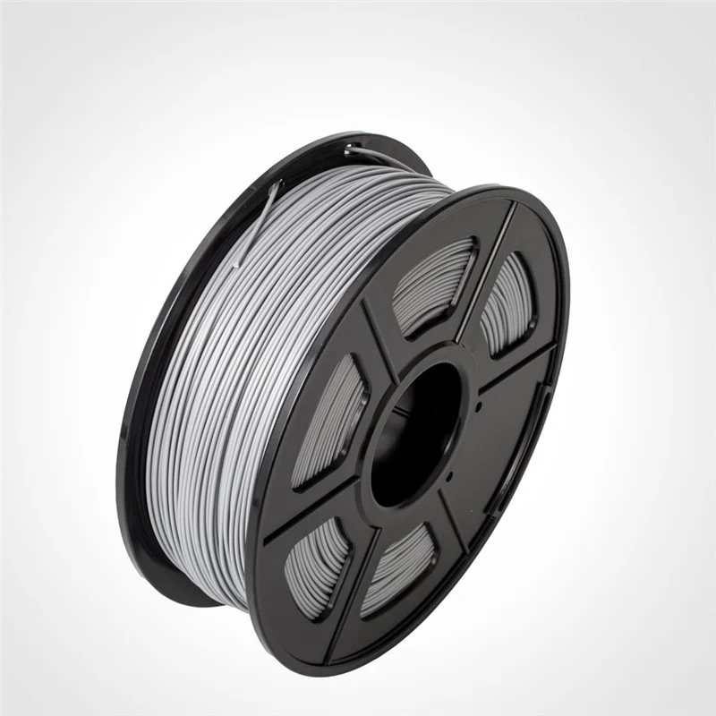 Silver SUNLU ABS 3d принтер нити 1,75 мм 1 кг с катушкой без пузырьков расходные материалы 26 цветов ABS 3D нити для SL-300 ручка - Цвет: Silver