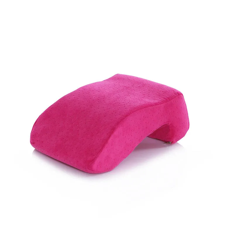 Rose Velvet Подушка для путешествий полые мягкие бархатные удобные подушки для поддержки шеи для офиса обеденный перерыв автомобиля изысканное мастерство - Цвет: Rose Velvet