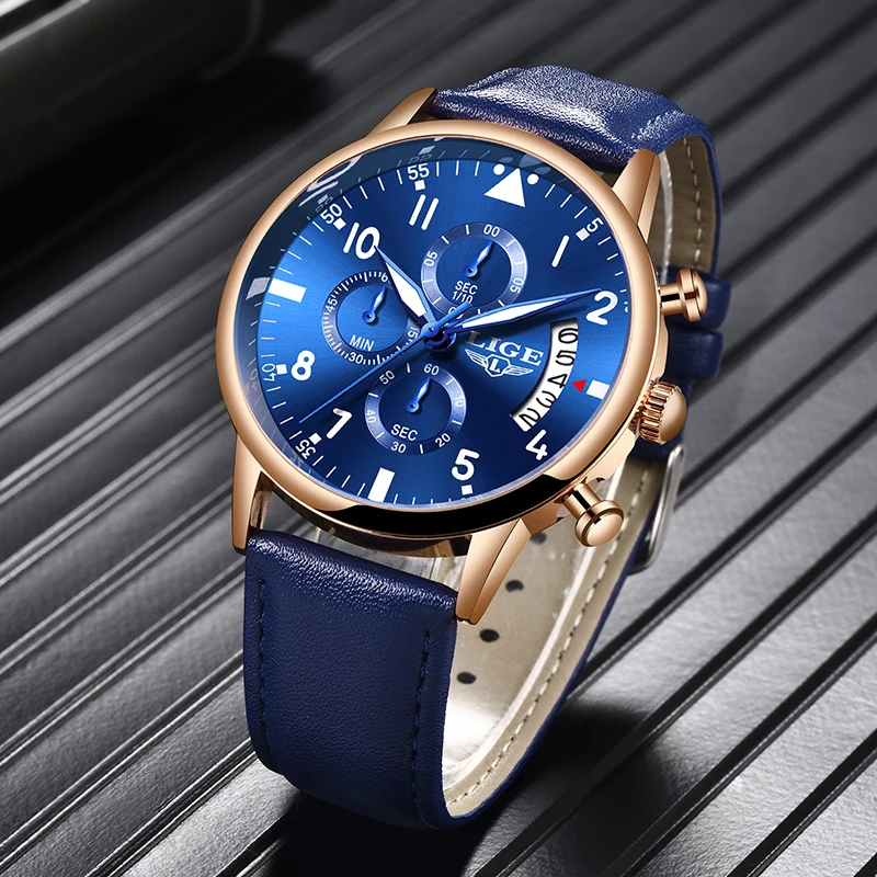 Relojes Hombre 2020 LIGE мужские спортивные часы Топ бренд Роскошные модные кварцевые для