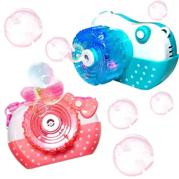 

Camera Shape Bubble Machine Music Light Automatic Blower Shower Pool Kids Toys For Children Toddler Swimming Party Bathroom