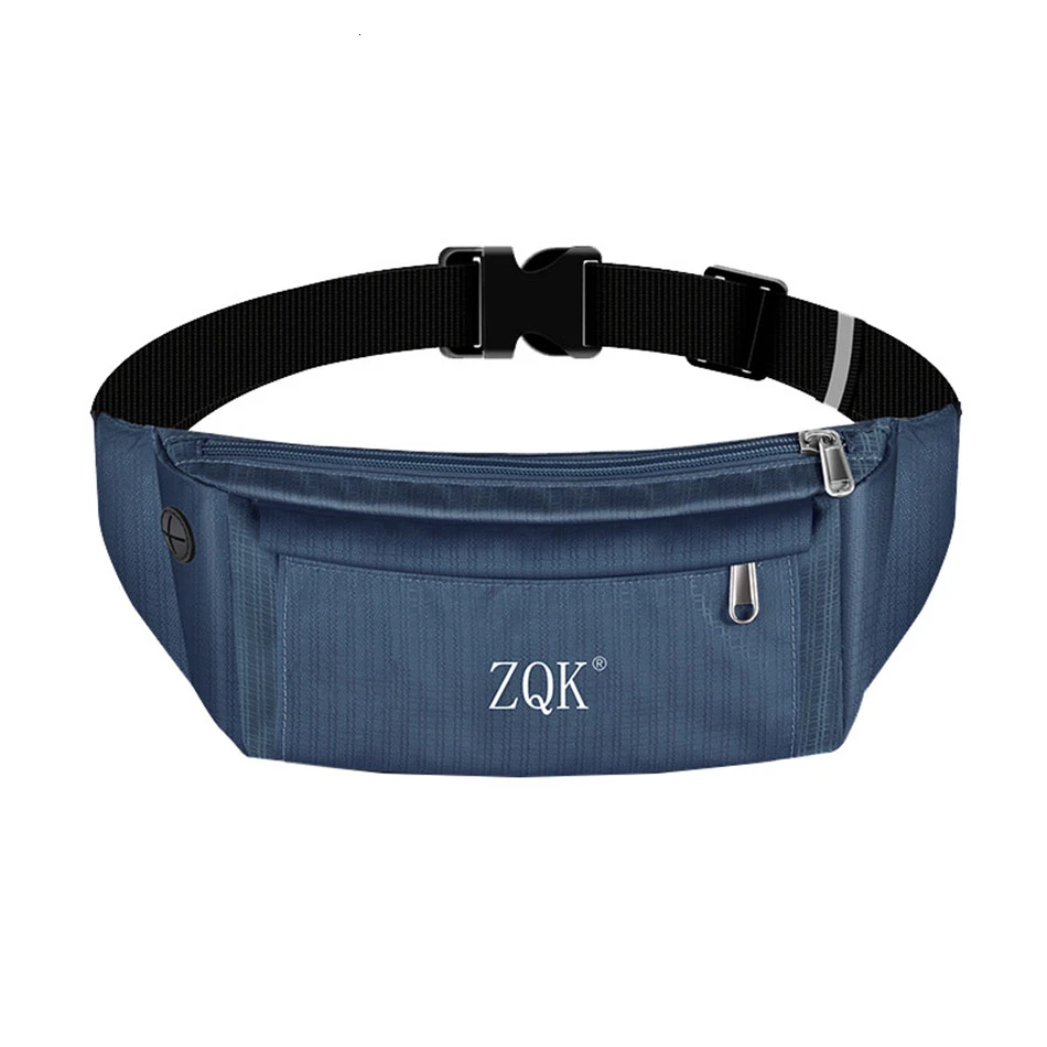Multifunction Hip Pouch For Women Men Waterproof Wear Resistant Solid Waist Bag Sports Running Belt Bag