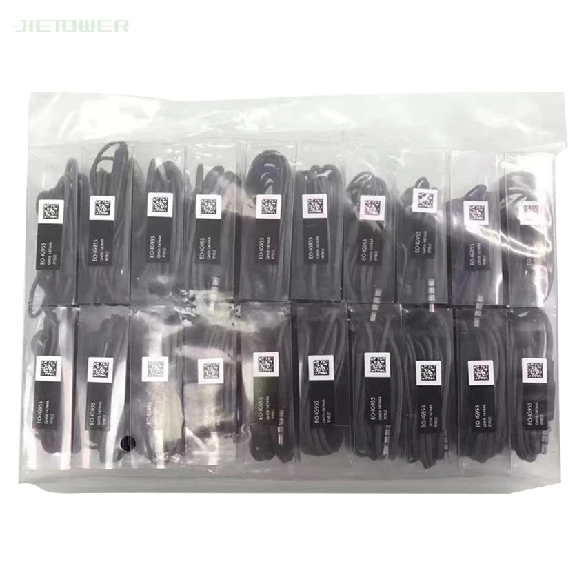 100pcs for Samsung Earphones EO IG955 3.5mm In-ear Wired Mic Volume Control Headset Galaxy S10 S9 S8 S7 Smartphone | Электроника