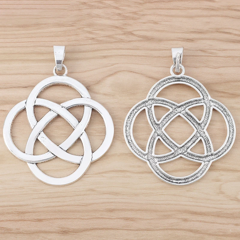 de nudos chinos grandes, colgante collar, joyería, accesorios, 73x66mm - AliExpress