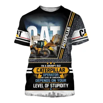 

Tessffel Excavator Operator Worker Equipment NewFashion Funny Casual 3DPrint Summer Unisex T-shirts Short Sleeves Streetwear S4