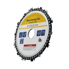Диск для резьбы по дереву 5 дюймов шлифовальный диск с цепью деревообрабатывающий пильный диск режущий диск с прорезями по дереву пильный диск для углового шлифовального станка 12522 мм 86