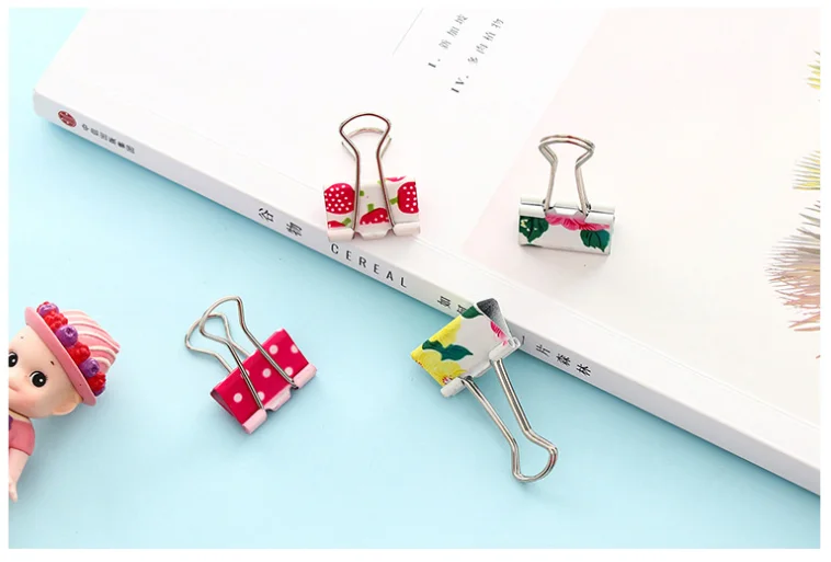 fresh lovely printing binder clips long tail clip bookmarks metal paperclip