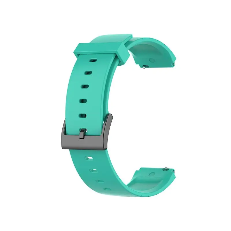 Teal Color 18 мм ударопрочный ремешок для часов Силиконовый Браслет Для XIaomi Smart Watch - Цвет ремешка: Teal Color