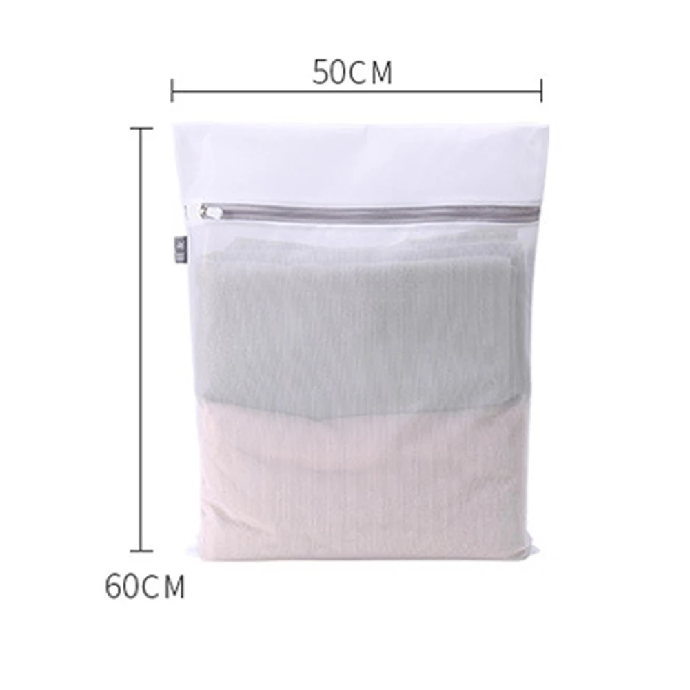 

new Zippered Foldable Nylon Laundry Bag Bra Socks Underwear Clothes Washing Machine Protection Net Mesh Bags #22
