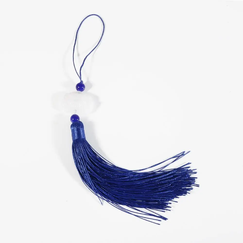 Royal Blue Многоцветный белый нефритовый Лотос кисточки DIY ювелирные шторы одежды декоративные аксессуары ключ автомобиля сумка Подвеска для изготовления кисточки - Цвет: Royal Blue
