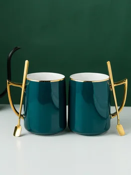 

Japanese Korean Ceramic Mug Scissors Glass Swing Top Original Ceramics Bottles Personalized Cups Gold Coffee Mug Tea Milk KK60MK