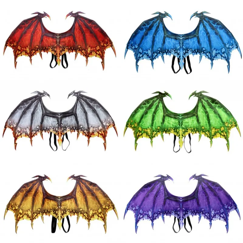 Halloween Dragon Wing Decoration Carnival Party Animal Costume Per Adulti Boy And Girl Kids Dragon Cosplay Masquerade Supplies