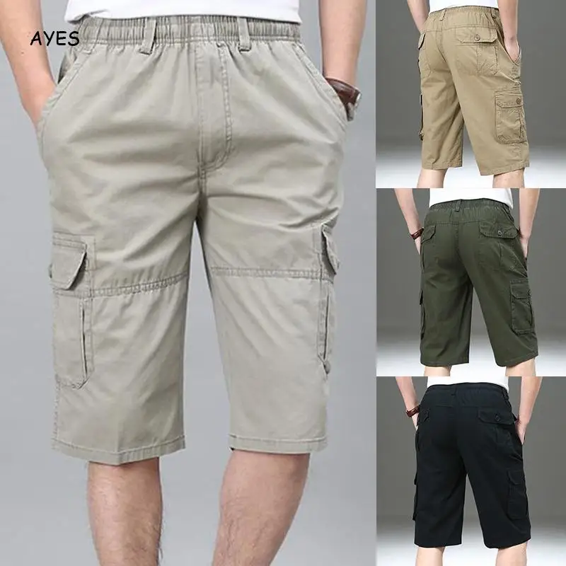 Шорты мужские модные мужские повседневные короткие мужские брюки летние дышащие уличные мужские шорты милитари больших размеров 4XL мужские