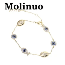 Molinuo Новая мода милый романтический стиль девушка браслет маленькая рыба крест кулон ювелирные изделия браслет для девочек Подарки