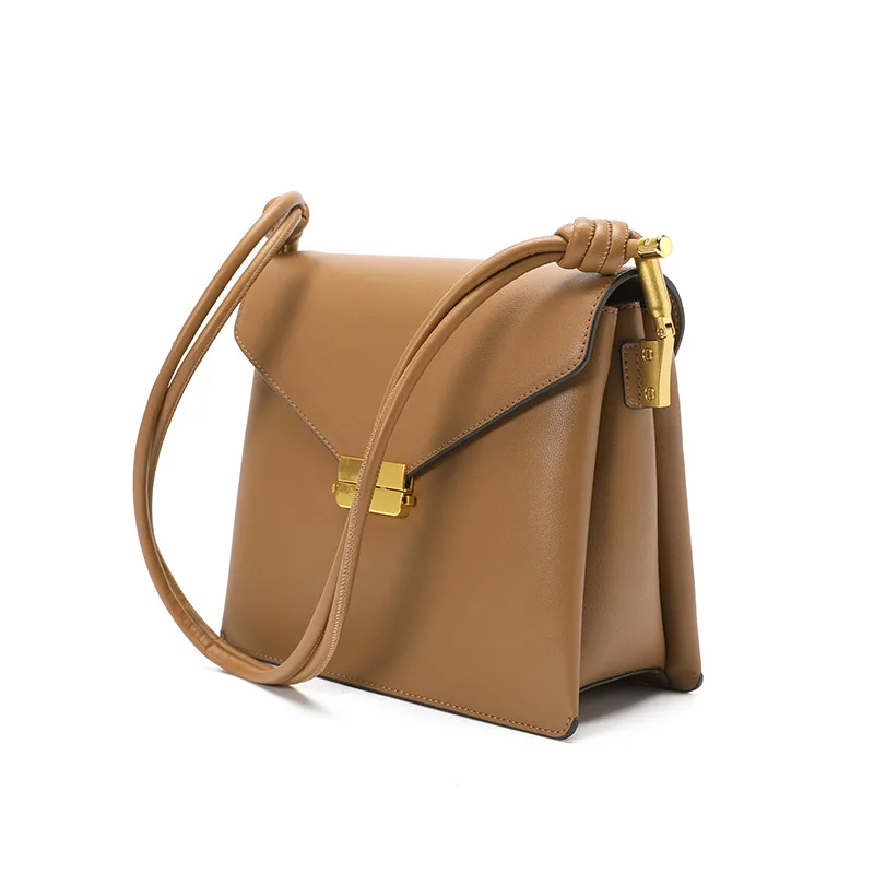

Designer Concise Exquisite Genuine Leather Shoulder Bag Mini Flap Crossbody Bag Handbag for Women &Girls Fashion