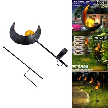 

Outdoor LED Solar Powered Flame Light Sun Moon LED Garden Light Waterproof Yard Lawn Lights Landscape Solar Decorative Light