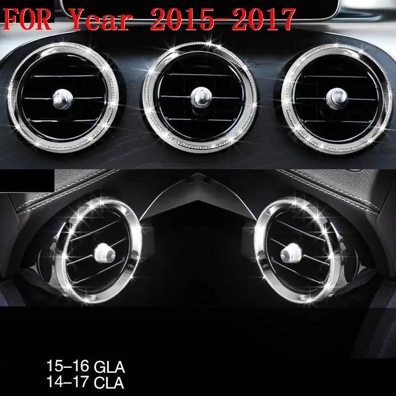 Автомобильная хромированная автоматическая система управления интерьерная модная Защитная модификация молдинги 14 15 16 17 18 19 для Mercedes Benz GLA Class