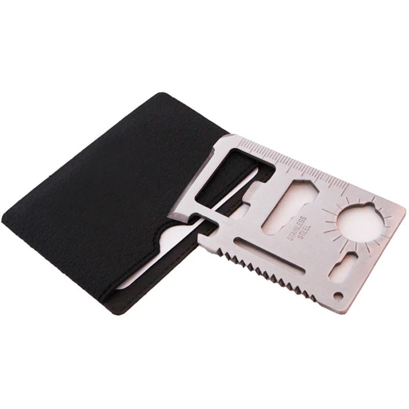 11 in1 Multi Pocket Tools Outdoor Hunting Camping Credit Survival Card H9B 