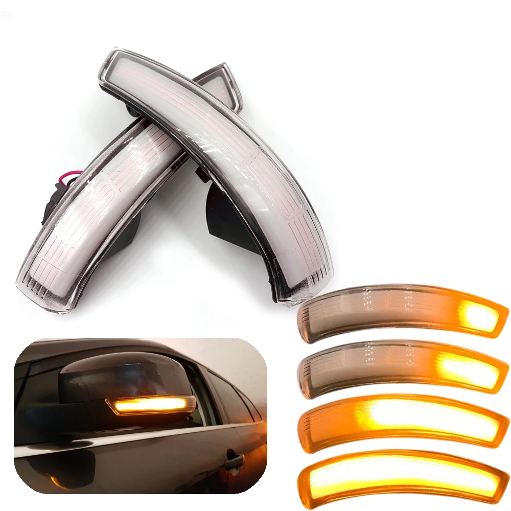 

2pc Dynamic LED Turn Signal Light Side Mirror Wing Rearview Blinker Light For Ford Focus 2012-2018 Mondeo car Auto lamps