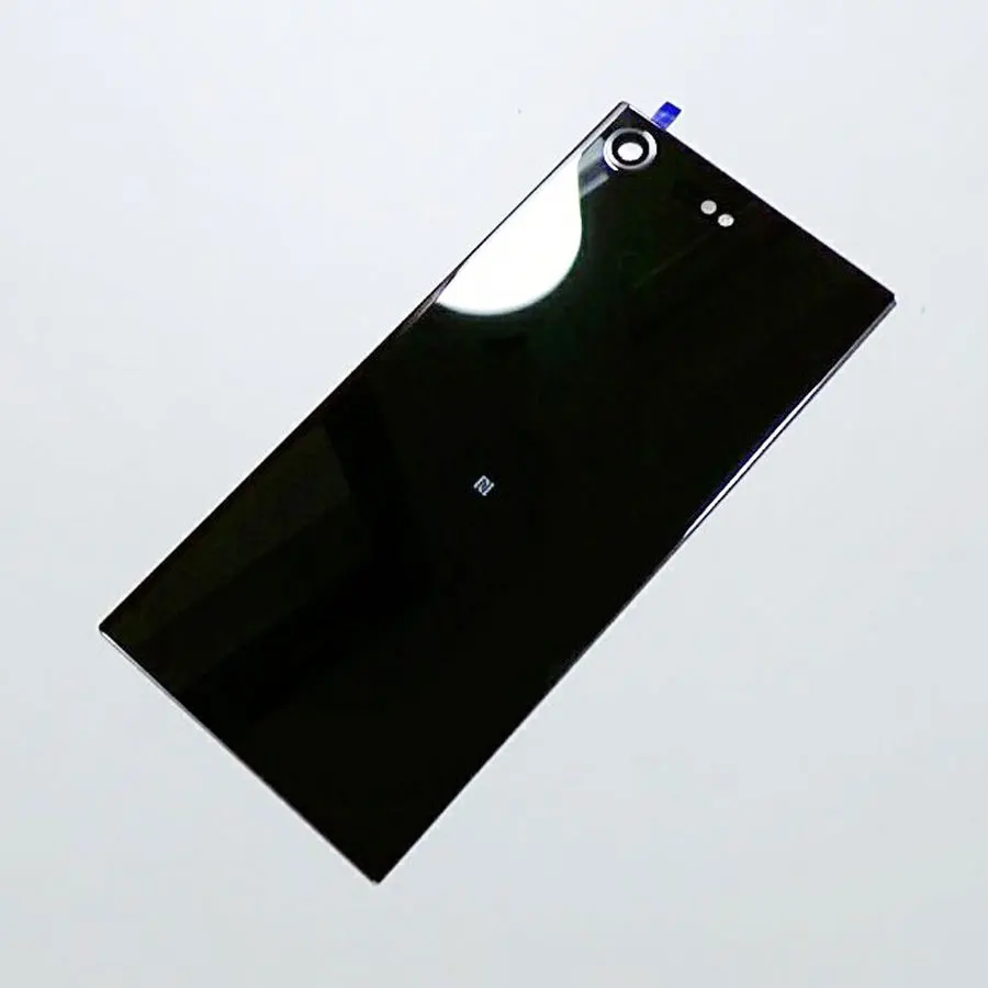 Оригинальная стеклянная задняя крышка батарейного отсека для sony Xperia XZP XZ Premium G8141 G8142 замена деталей корпуса задней двери - Цвет: Черный