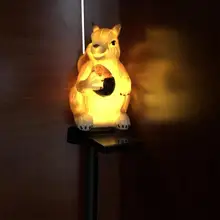 Светодиодный светильник на солнечной батарее с изображением белки, водостойкий светильник для садовой дорожки, ландшафтный декоративный светильник, модель лампы для садов, газонов, дворов, проходов