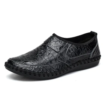 

TOSJC Brand Octopus Soles Flats Men's Shoes Men Driving Handmade Leather Men Casual Shoes Fashion Designer Moccasins