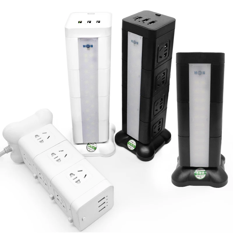 

Многофункциональная Настольная лампа с вертикальной розеткой и USB-разъемом