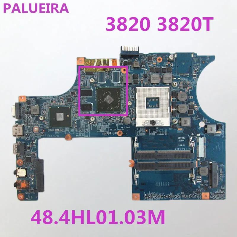 PALUBEIRA 48.4HL01.03M MBPTB01001 MB. PTB01.001 ноутбук материнская плата для Acer aspire 3820 т 3820 материнская плата HM55 с 4 видеокарты