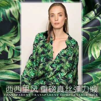 

19 Autumn New 140cm Width 20Momme 94%silk 6%spandex Charmeuse Fabric Women Dress Fashion Cloth Diy Sewing Free Shipping Sale