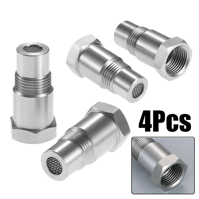 

Car CEL Fix Check Engine Light Eliminator Adapter Oxygen O2 Sensor 4PCS ~M18*1.5