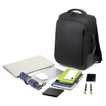 

Anti Theft Backpack for Men Waterproof Travel Backpack with USB Charging Port Fits 15.6 Inch Laptop M5TE