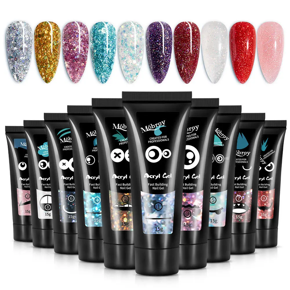 Lasting Nail Extension Gel UV Sequin Crystal Quick-drying Phototherapy For Home Art Shop Manicure Tool | Красота и здоровье