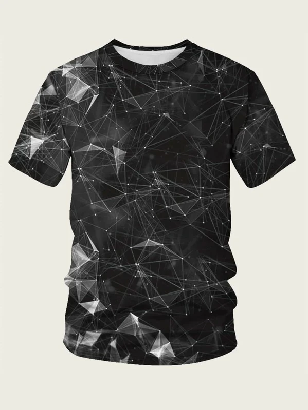 Осенняя футболка со звездным деревом 3d Триппи и психоделический