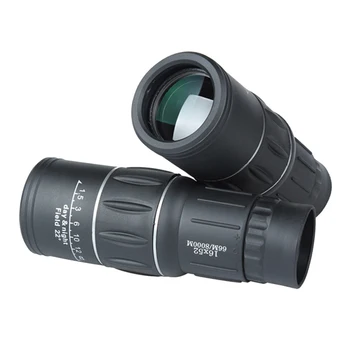 

16X52 Magnify Optical HD Lens Monocular Telescope with Tripod and Clip for Universal Phone FK88