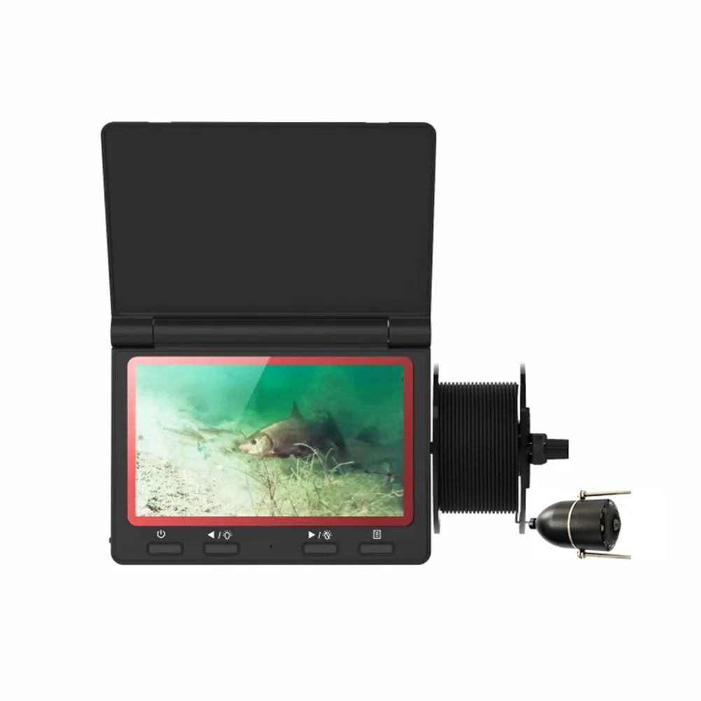Underwater Fishing Camera Fixed on Rod Underwater Video Fish Finder 4.3" Monitor