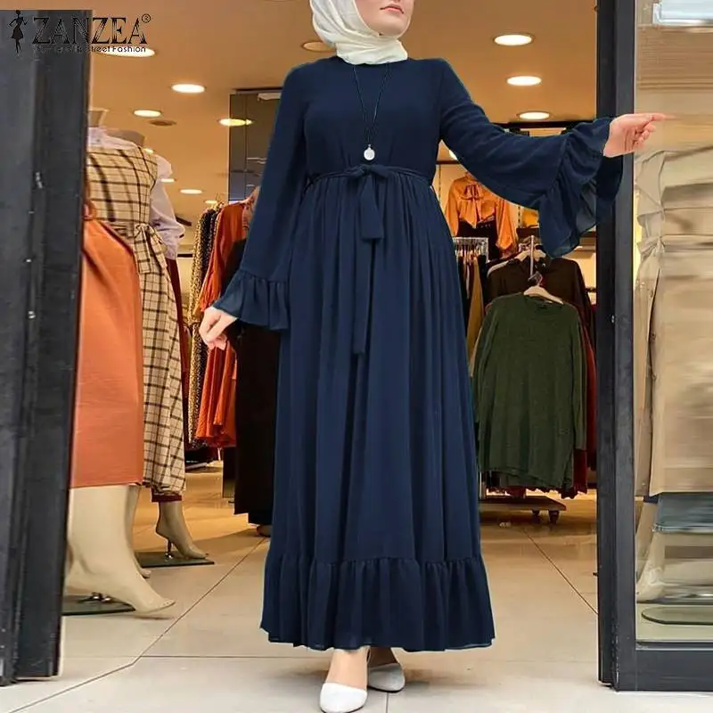 de verão muçulmano, casual hijab robe, primavera