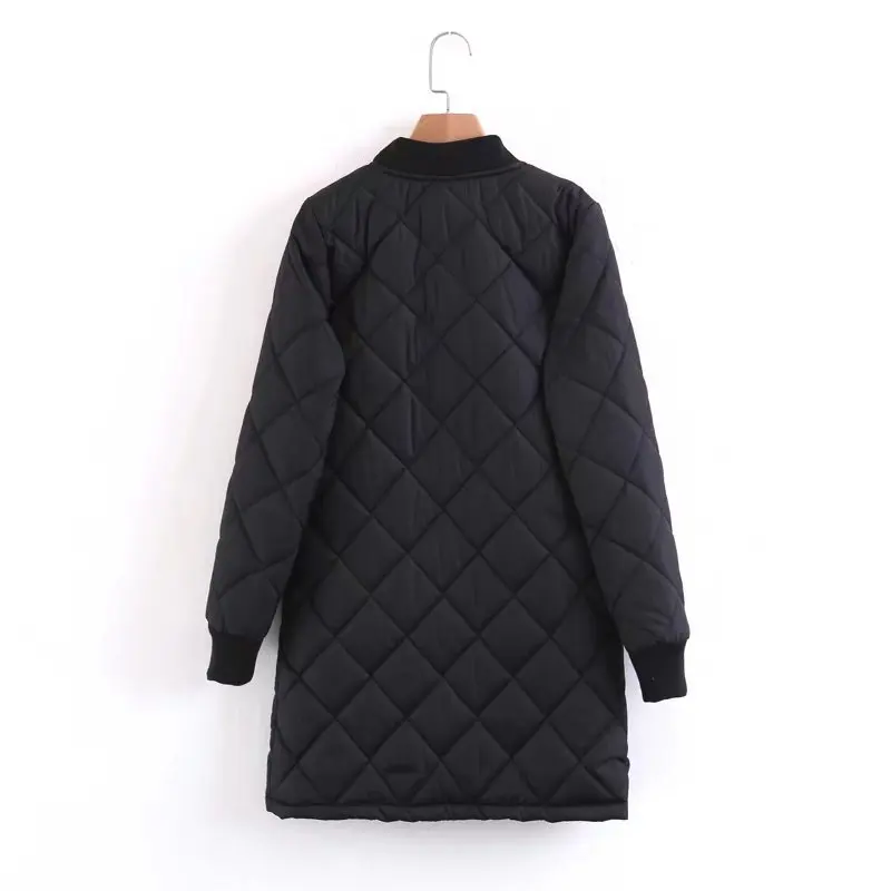 

Pn13 Star Celebrity Style plus Thick Cotton Baseball Uniform Coat Women's 2019 Autumn & Winter Mid-length Loose Cotton Coat Cott