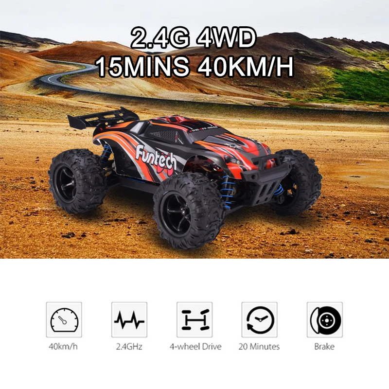 PXtoys 9302 1:18 4WD Радиоуправляемый, для автомобильных гонок 40 км/ч внедорожная гоночная машинка RTR монстр грузовик дистанционное управление игрушки для детей подарок