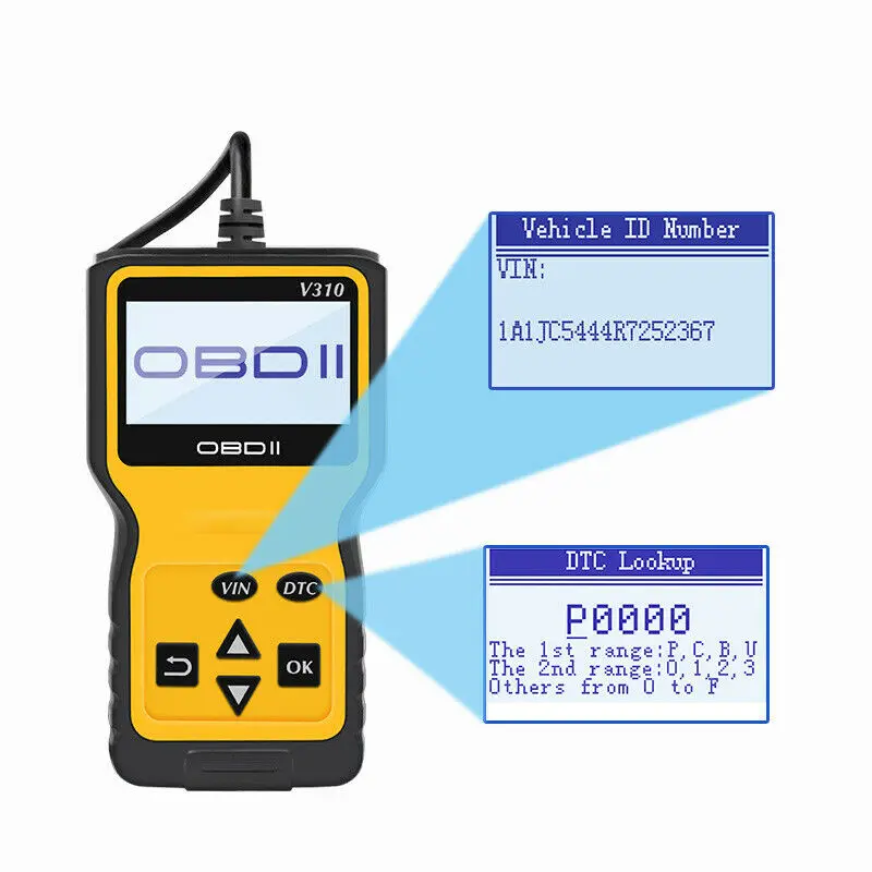 V310 V1.1 считыватель кодов OBDII/EOBD OBD OBDII автомобильный диагностический инструмент obd2 сканер automotriz easydiag 16 pin VS ELM 327 V1.5