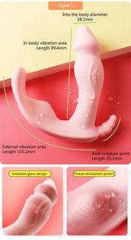 Panties Vibrators Butterfly Wear Dildo Vibrators for Women Clitoris Stimulator Vagina Massager Female Masturbator Adult Sex Toys 6