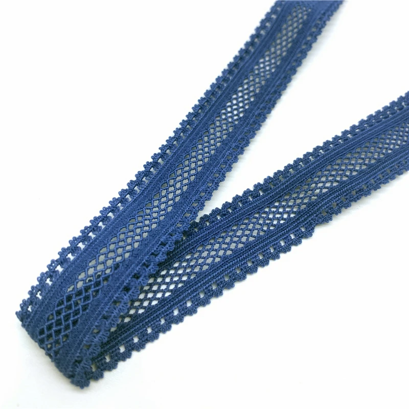15mm Elastic Grid Ribbon Fold Over Spandex Elastic Band 5yards/Lot For Sewing Lace Trim Waist Band Garment Accessory ribbon decoration ribbon supplies sewing ribbon lace trim ribbon