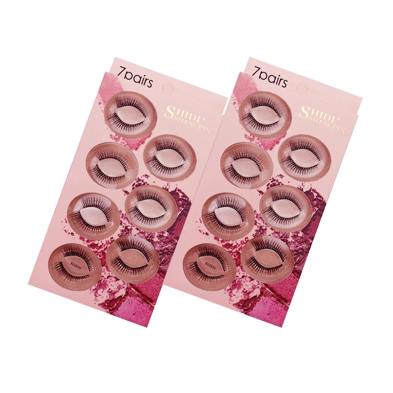 YSDO 7 пар 3D норковые ресницы драматические MakeupLashes пушистые норковые накладные ресницы wispy Box упаковка Поддельные ресницы
