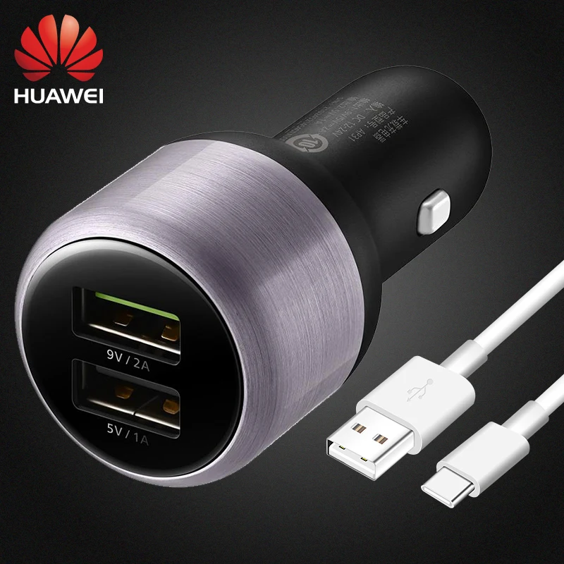 Huawei Honor Оригинальное автомобильное быстрое зарядное устройство, металлическое быстрое зарядное устройство FCP для Honor v9 9 Note8 v8 8 Play Waterplay Nova Lite 2 2plus 2s 3 - Тип штекера: Charger with Cable