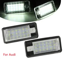 

2Pcs License Plate Light For Audi A3 LED Number License Plate Lamp For Audi A3 8P S3 A4 B6 B7 A6 S6 A8 RS4 Q7 Car Lights