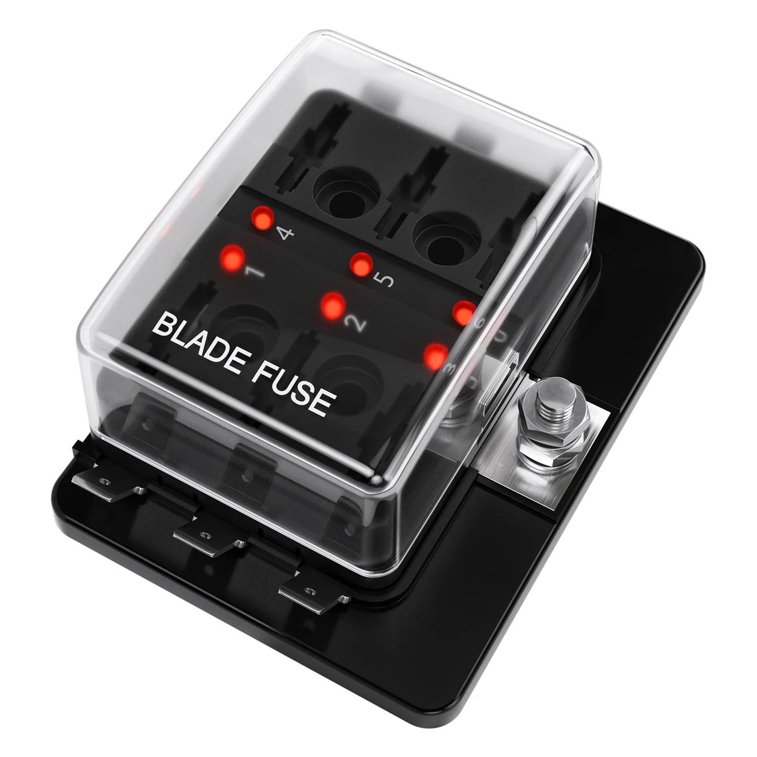 

Car fuse box 6/10 road medium insert fuse seat with indicator light car modified yacht circuit insurance