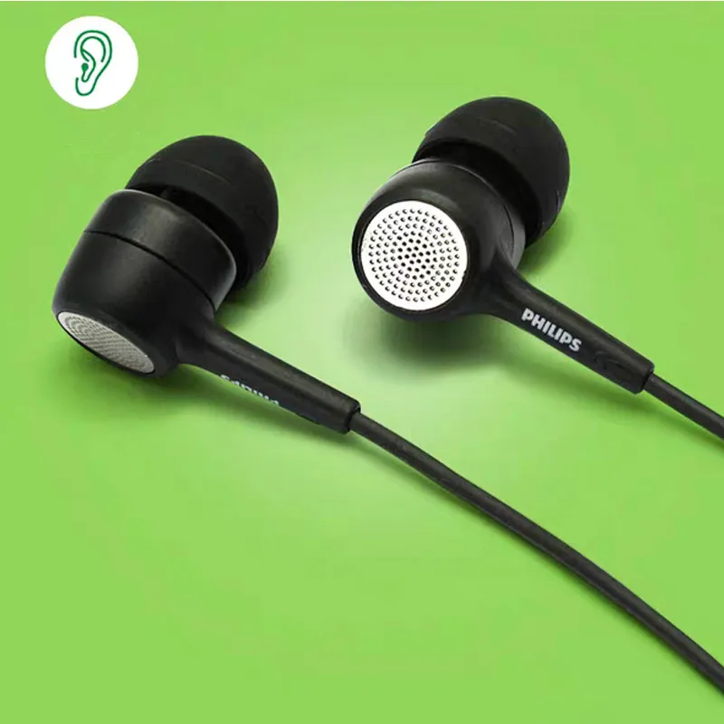 Оригинальный Philips SHE1515 проводные наушники вкладыши 3 5 мм штекер черный