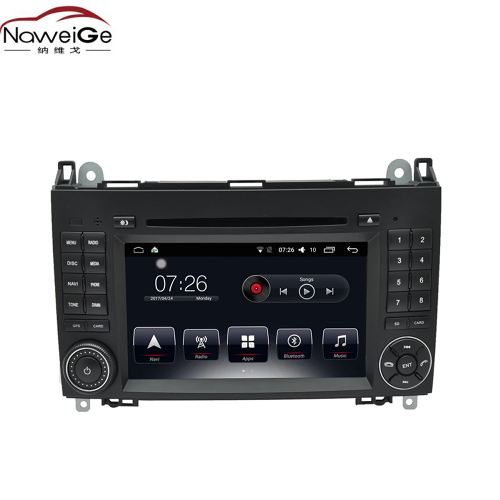 NaweiGe 7 дюймов T30 Android Восьмиядерный 8,1 2+ 32 ГБ Автомобильный dvd для Benz Vito AB2006 Авторадио gps навигация автомобильный мультимедийный для