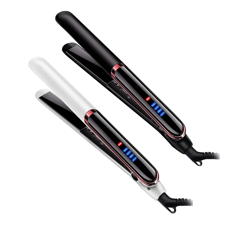 

2 in 1 Hair Curler and Straightener Fast Heating Lengthened Multifunctional Hair Straightener for Dry Wet Hair Curling iron