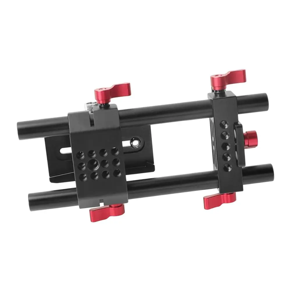 HDRiG Manfrotto Style Quick Release Base Plate Kit With 15mm Dual Rod System For Manfrotto 577/ 501/ 504/701 Tripod Photographiy