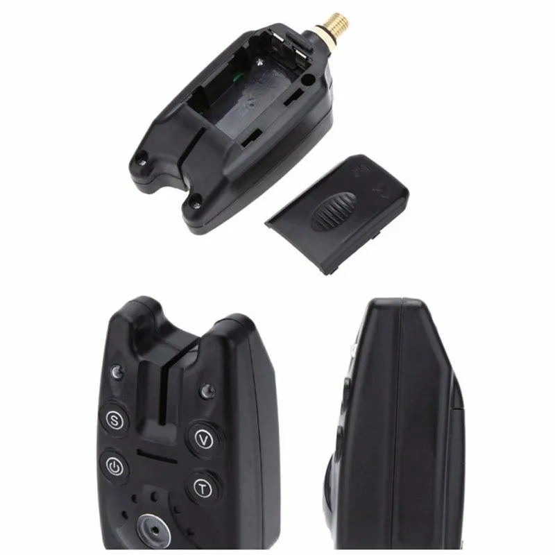 1PC 2 LED Adjustable Tone Volume Sensitivity Sound Alert Fishing Bite Alarm Water Resistant Fishing Alarm Fishing Rod Swingers